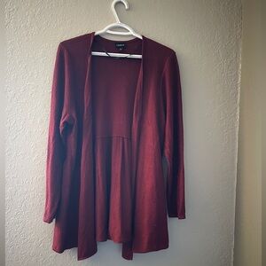 Torrid burgundy cardigan, size 2
